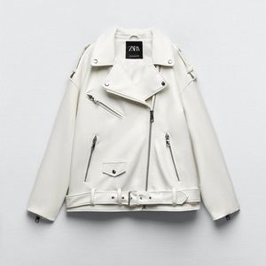 Zara faux leather oversized jacket